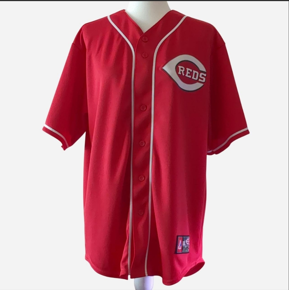 Authentic Majestic Official Licensed Baseball Jersey Cincinnati Reds Size L